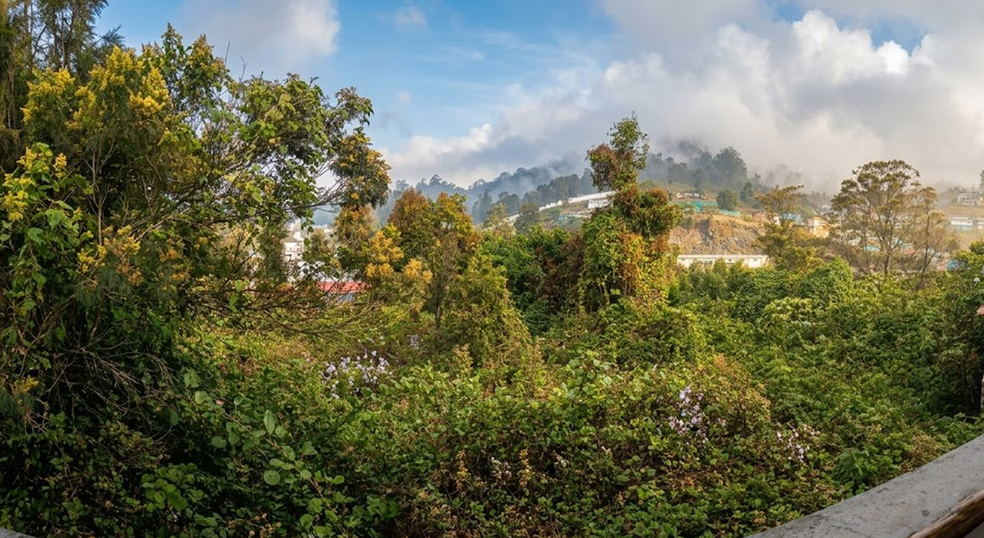 Mountain-view balcony